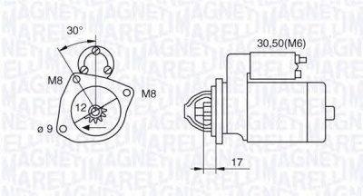 MAGNETI MARELLI 063280021010 - Стартер
